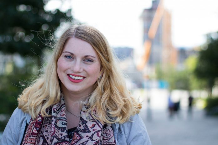 Martine T&oslash;nnessen er leiar i KrFU. Foto: KrFU