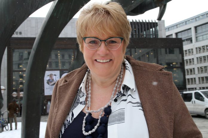 KJEM TIL SPR&Aring;KKONFERANSEN: Kulturminister Trine Skei Grande kjem 1. november til F&oslash;rde for &aring; snakka om spr&aring;kpolitikk for framtida. Foto: Margunn Sundfjord / NPK